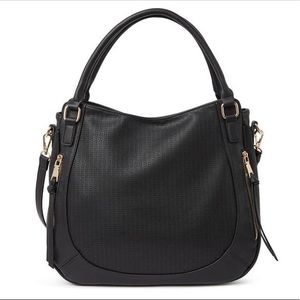 Vici Moda Luxe Angelica Black Vegan Leather Bag Satchel